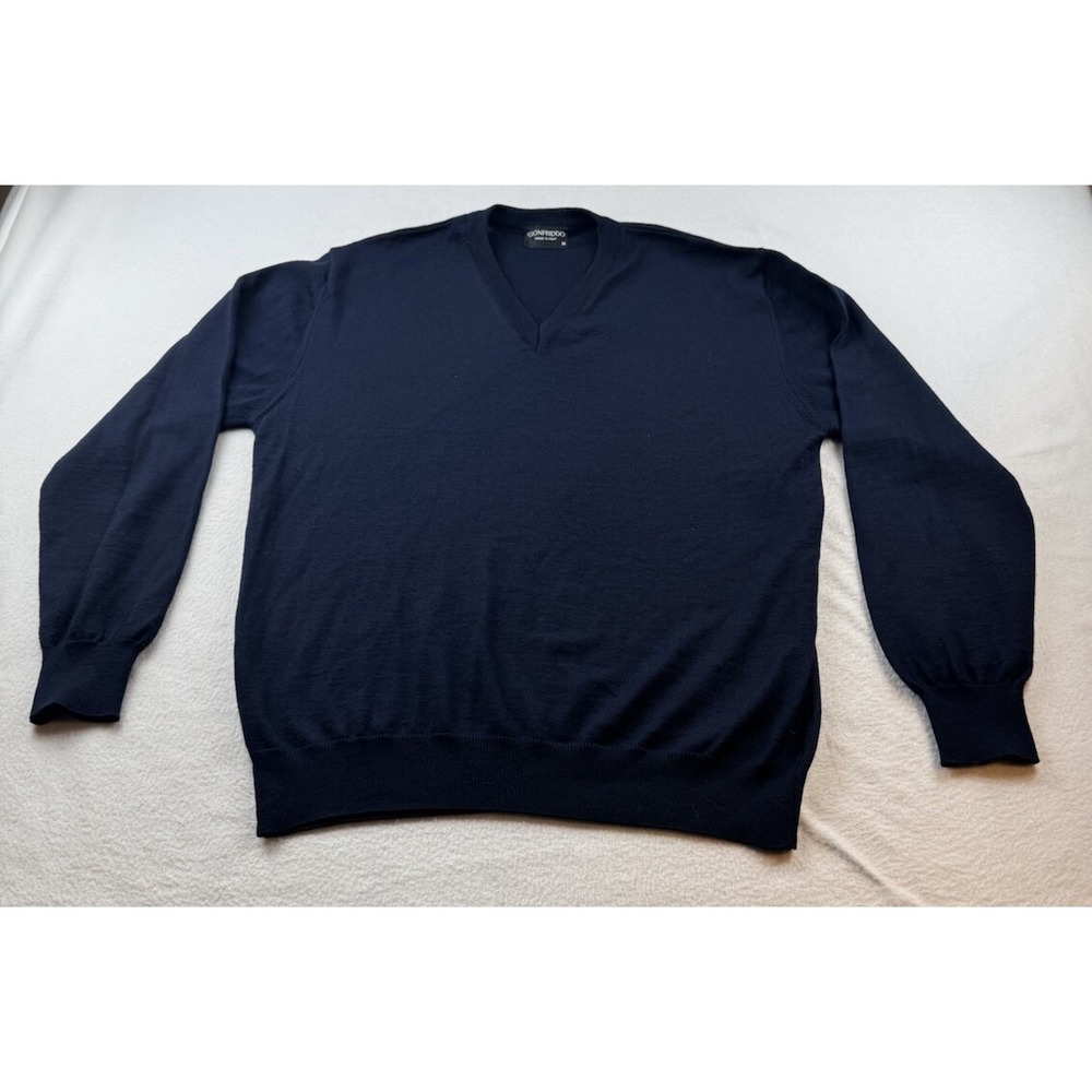 Gionfriddo Sweater Wool Blend V Neck Men's Size M
